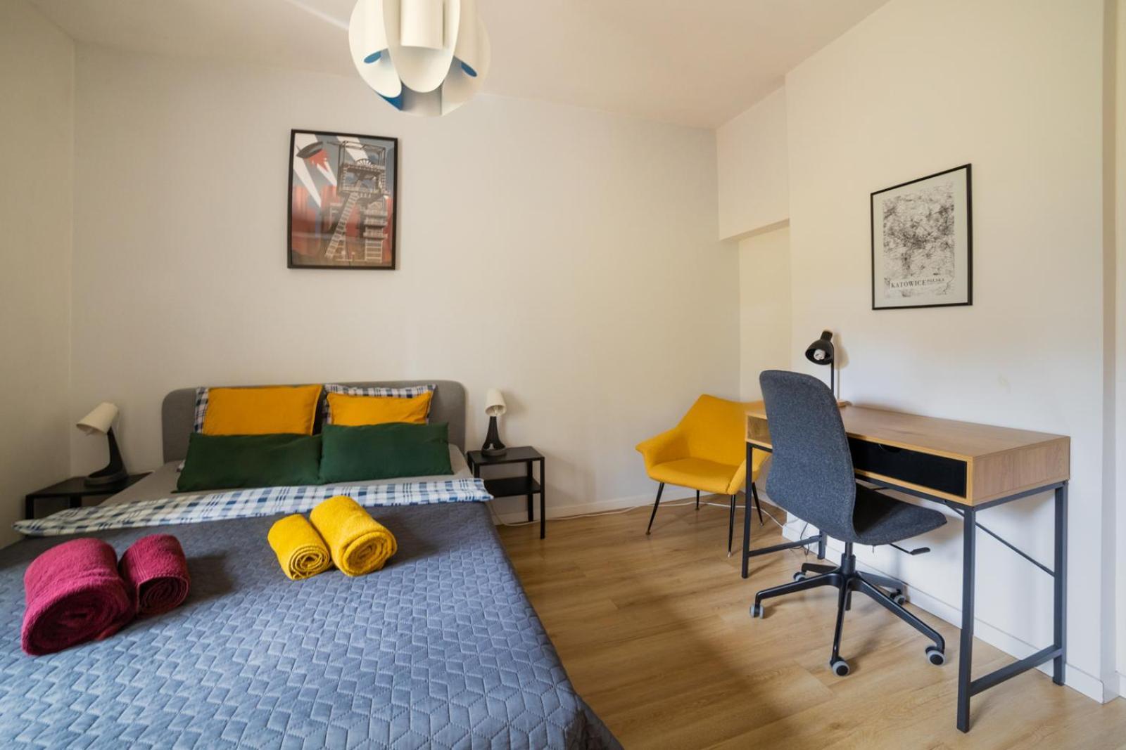 Apartment Rajzefiber - Spodek - Mck - Nospr Katowice Buitenkant foto